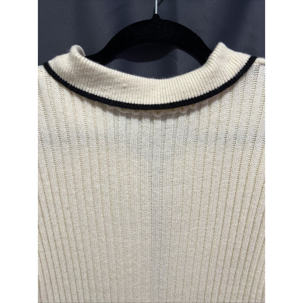 Commense Women's XL Ribbed Knit Sweater Dress Long Sleeve Collared - Picture 4 of 7